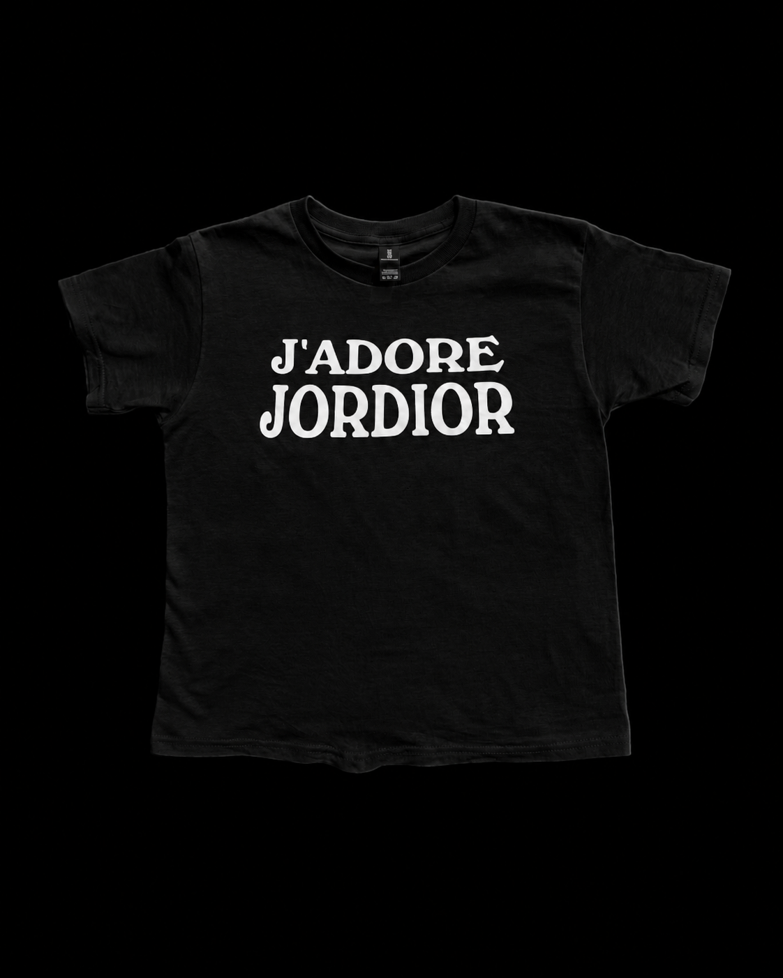 J'ADORE JORDIOR - Black/White Cropped Tee