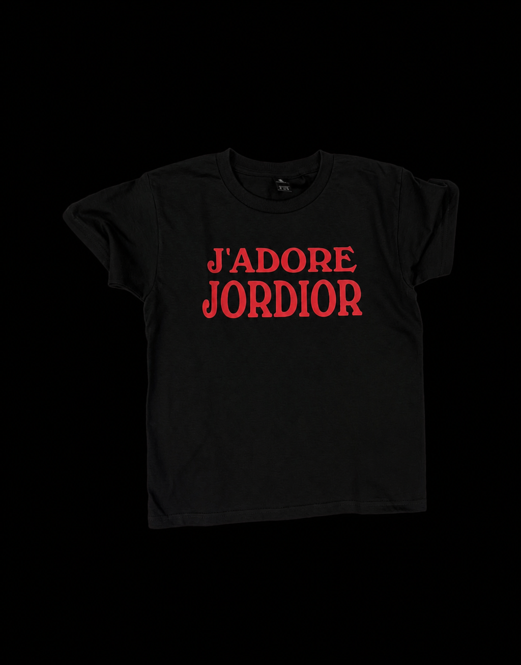 J'ADORE JORDIOR - Red Cropped Tee