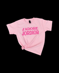 J'ADORE JORDIOR - Pink/Pink Cropped Tee